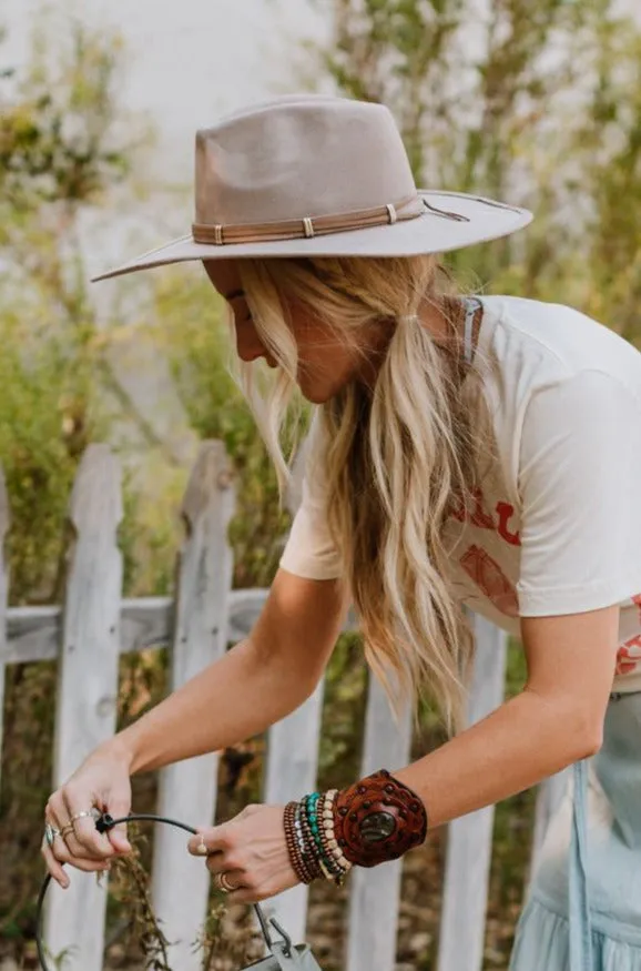 Houston Fedora Hat - Taupe