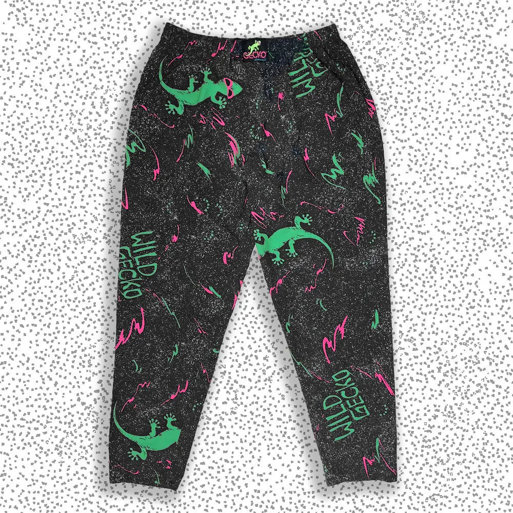 Iconic 1988 Wild Gecko Multiverse Beach Pants - Black