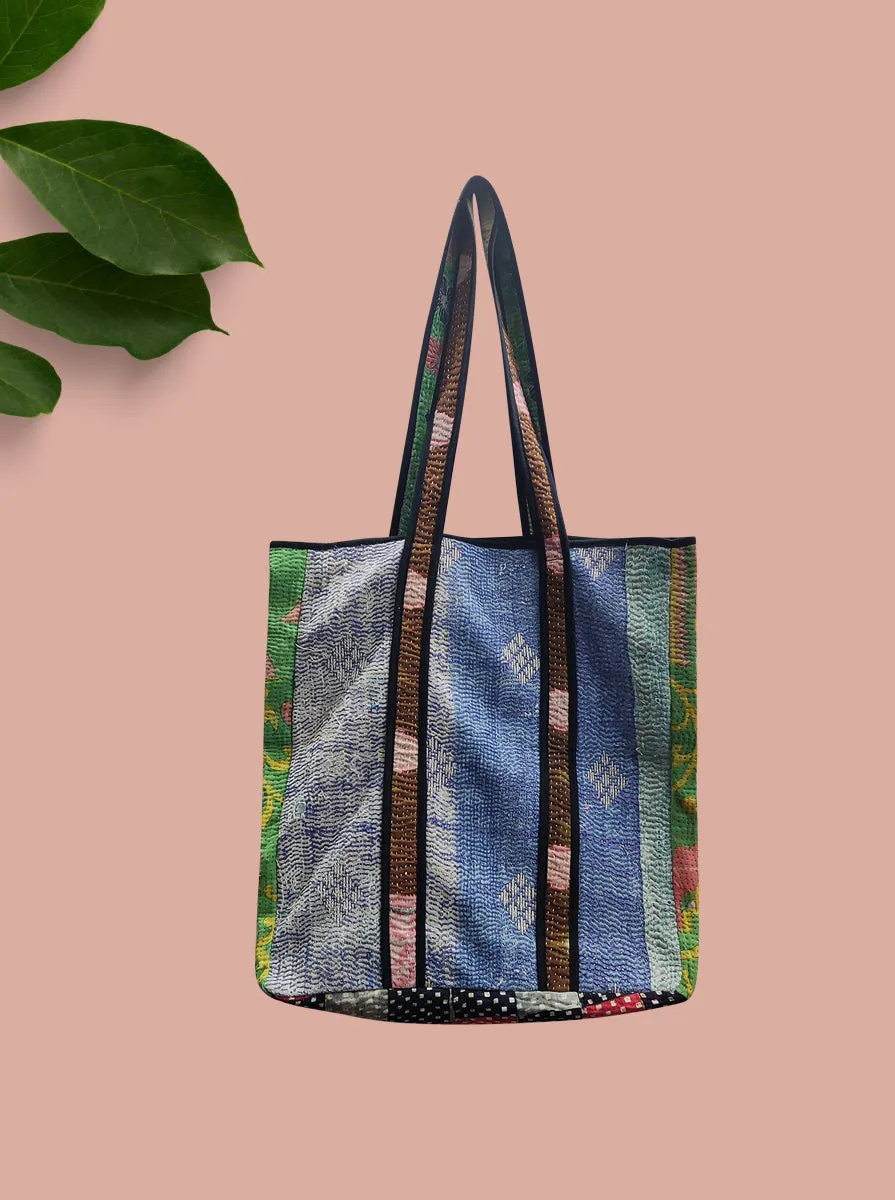 kantha vintage tote