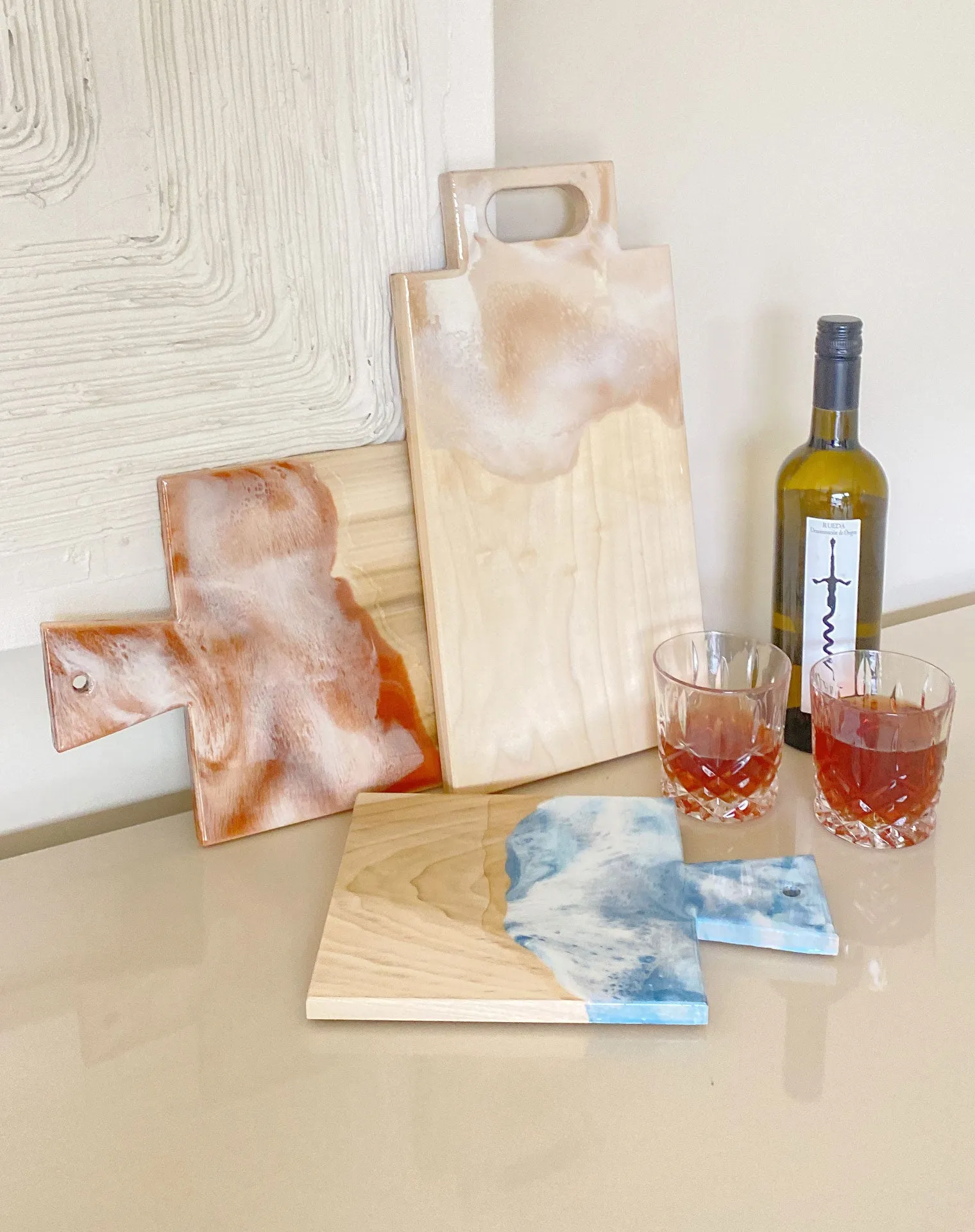 Kayla Rae Resin Grazing Board - Single Handle