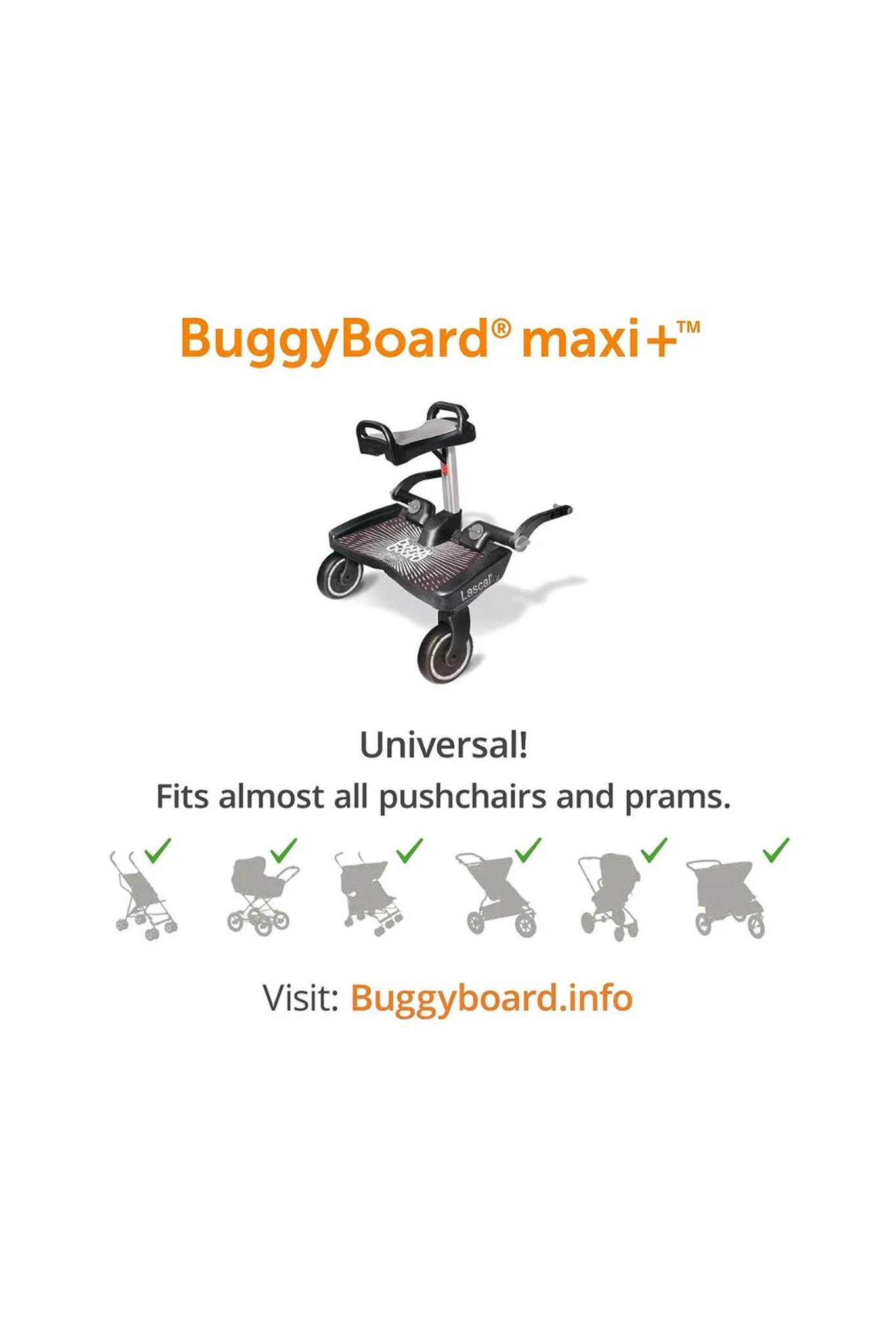 Lascal Buggy Board Maxi   Saddle Combo