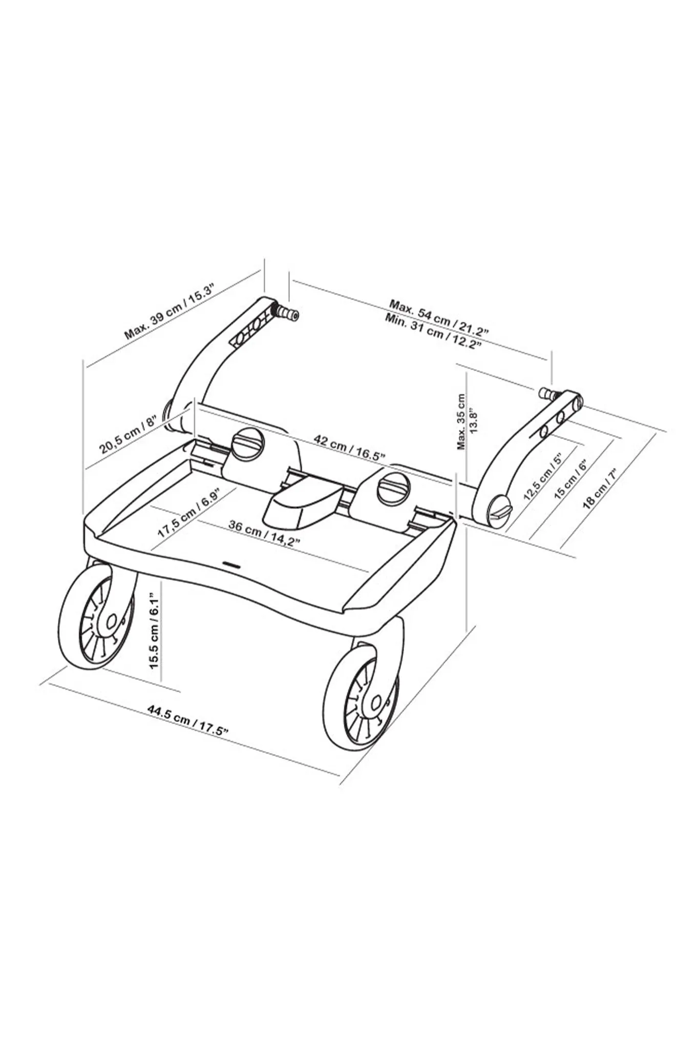 Lascal Buggy Board Maxi   Saddle Combo