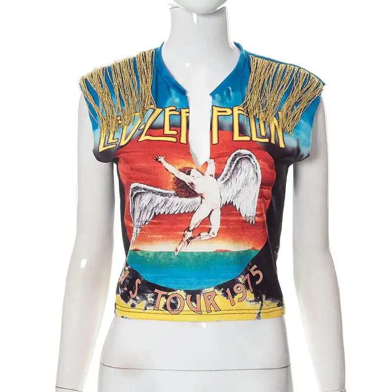 Led Zeppelin Tassel Tank Top