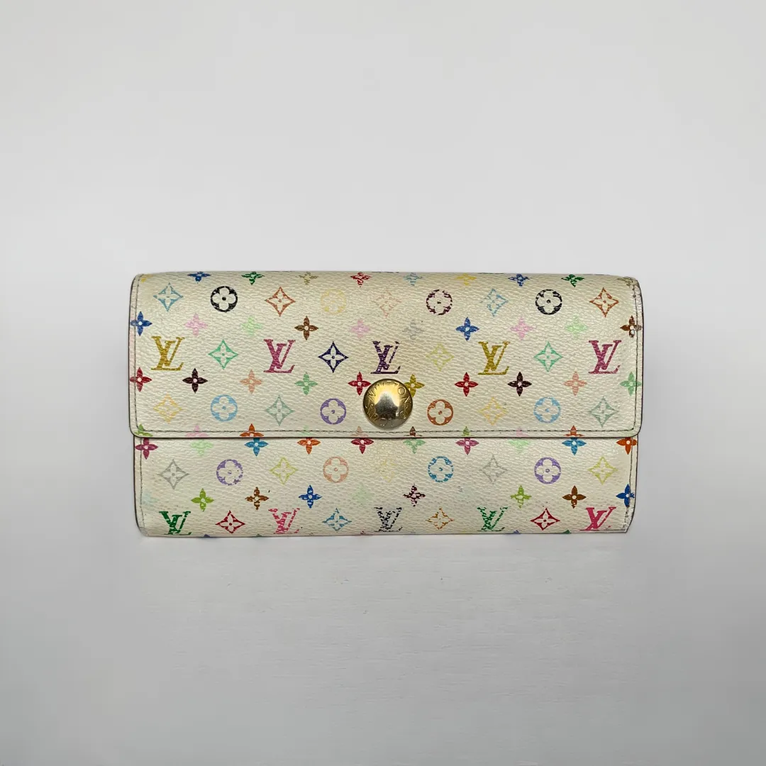 Louis Vuitton Wallet Large Multicolor Monogram Canvas