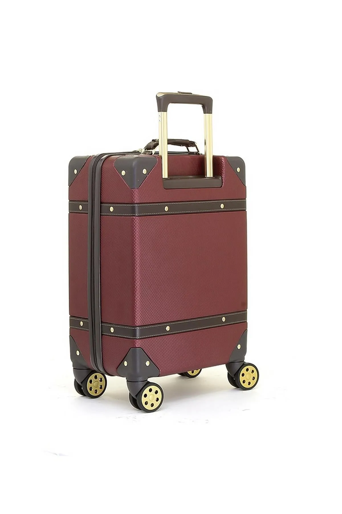 Luggage Suitcase Travel Bag Carry On Hand Cabin Check in Hard-Shell 4 Spinner Wheels Trolley Set | Vintage