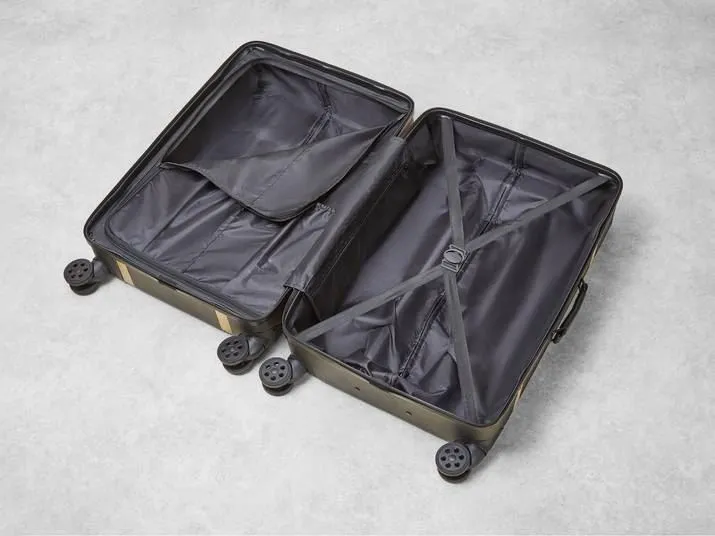 Luggage Suitcase Travel Bag Carry On Hand Cabin Check in Hard-Shell 4 Spinner Wheels Trolley Set | Vintage