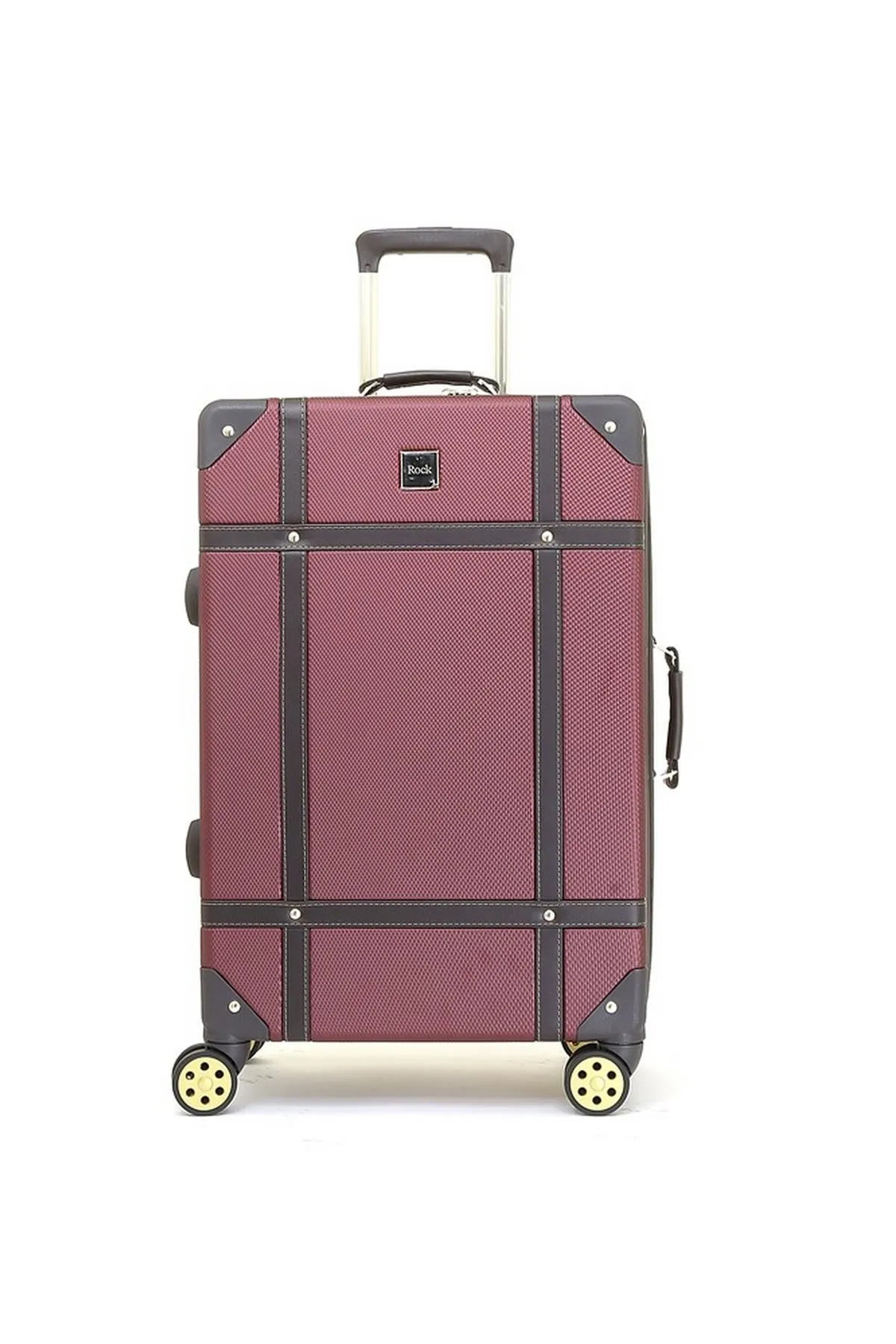 Luggage Suitcase Travel Bag Carry On Hand Cabin Check in Hard-Shell 4 Spinner Wheels Trolley Set | Vintage