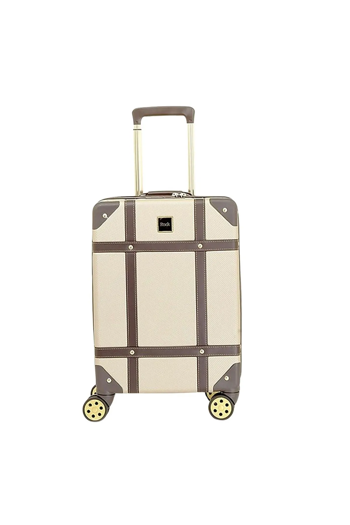 Luggage Suitcase Travel Bag Carry On Hand Cabin Check in Hard-Shell 4 Spinner Wheels Trolley Set | Vintage