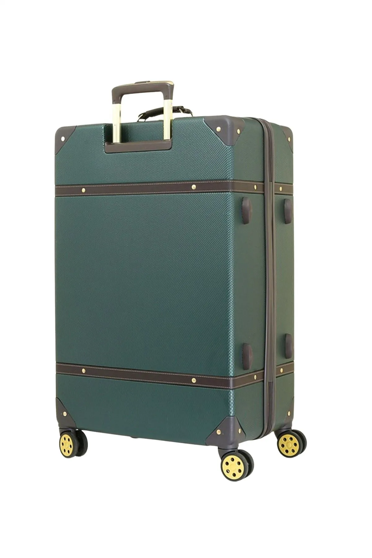 Luggage Suitcase Travel Bag Carry On Hand Cabin Check in Hard-Shell 4 Spinner Wheels Trolley Set | Vintage