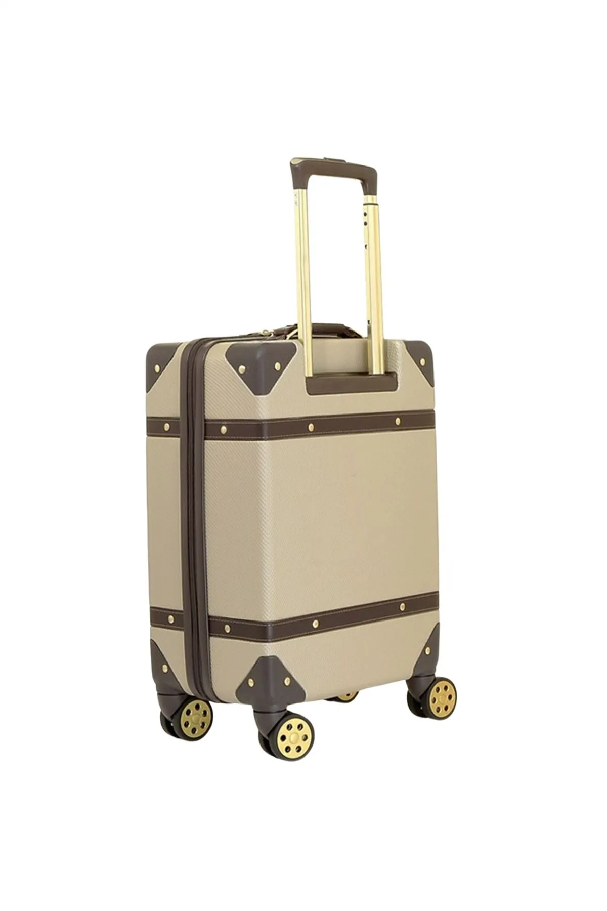 Luggage Suitcase Travel Bag Carry On Hand Cabin Check in Hard-Shell 4 Spinner Wheels Trolley Set | Vintage