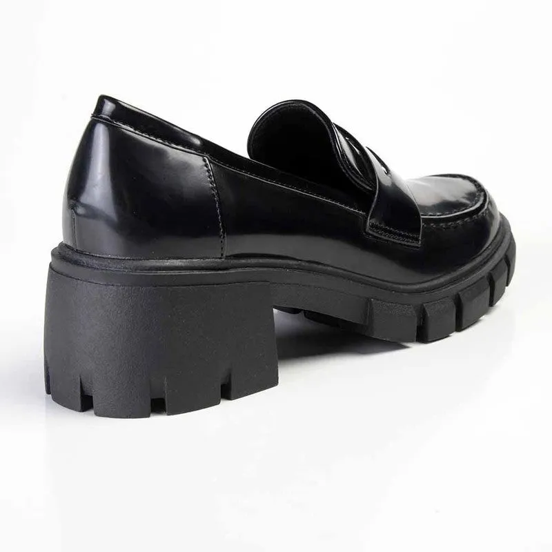 Madison Erika Platform Loafer - Black