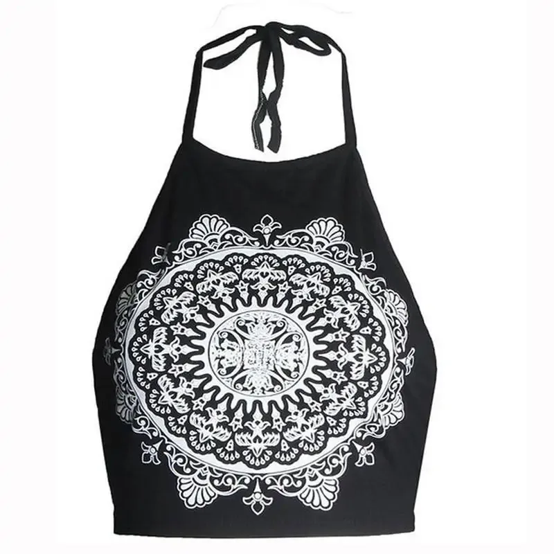 Mandala Halter Tops