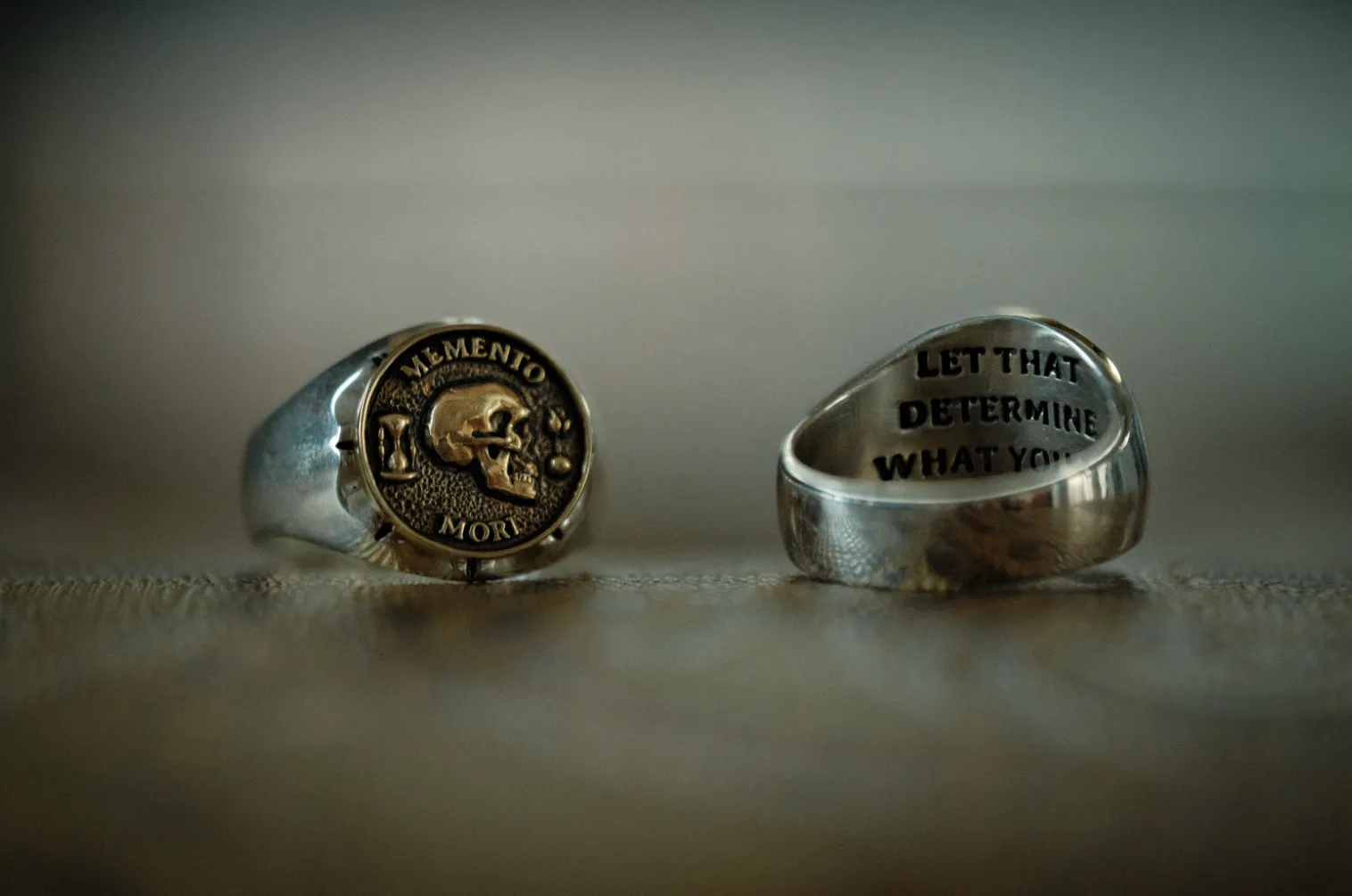 Memento Mori Premium Signet Ring