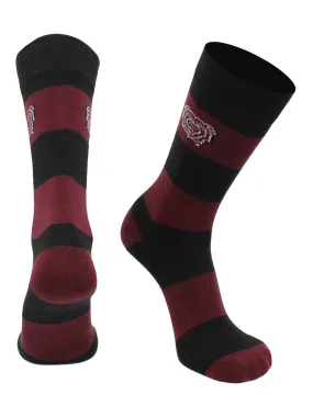 Missouri State Bears Socks Game Day Striped Crew Socks