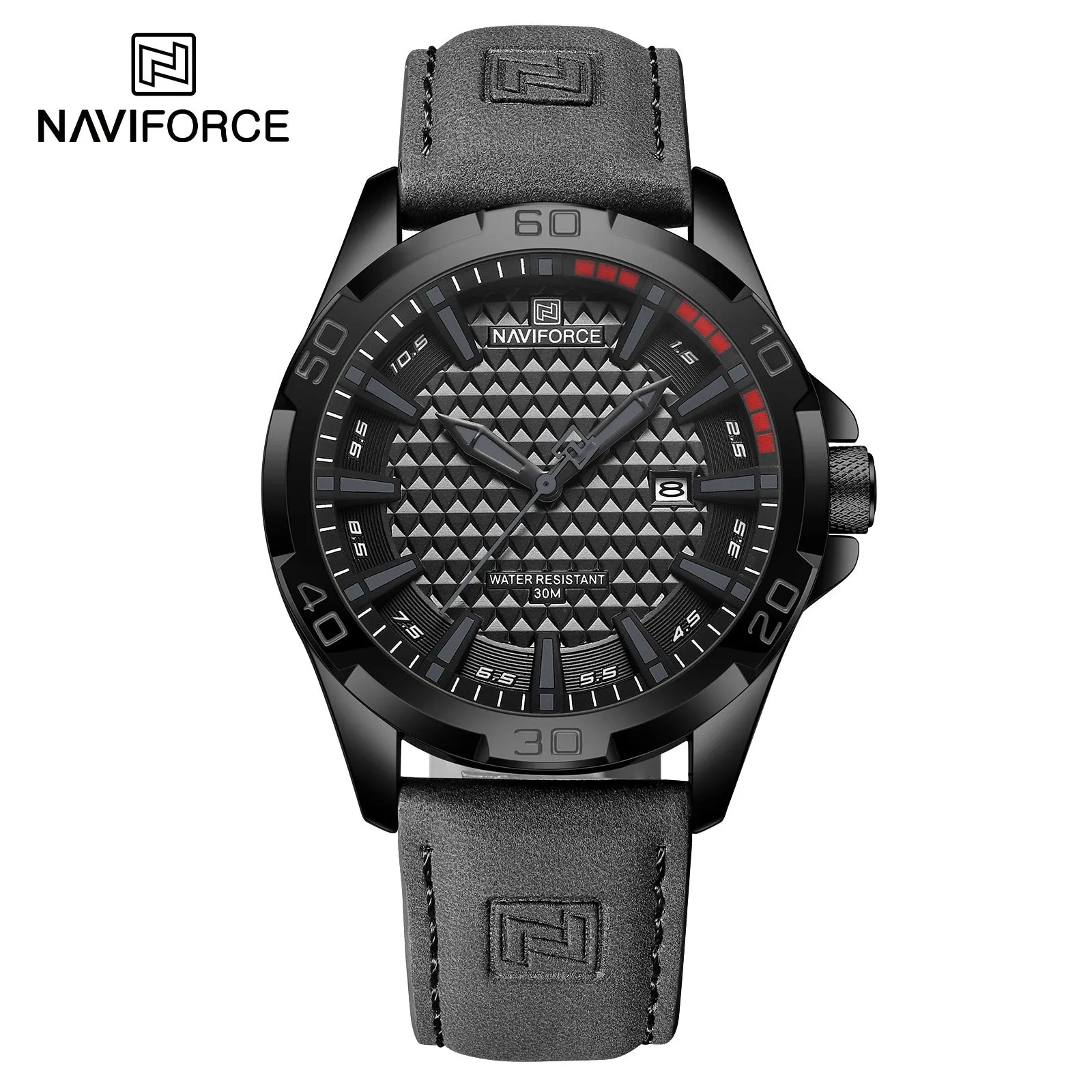 NAVIFORCE Casual Sport Watches for Men Top Brand Luxury Military Leather Wrist Watch Man Clock Fashion Quartz Men Watch Relogio NF8023