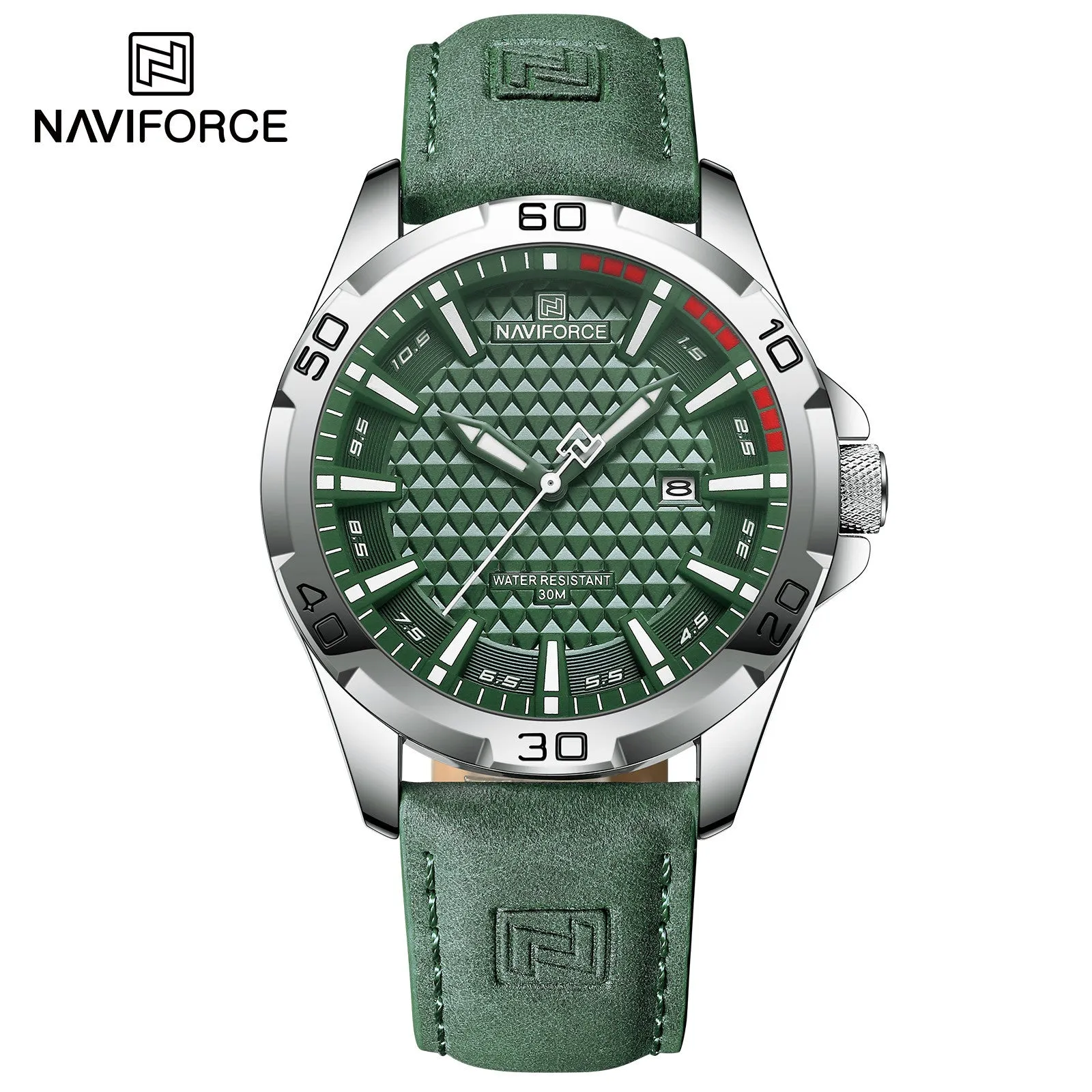 NAVIFORCE Casual Sport Watches for Men Top Brand Luxury Military Leather Wrist Watch Man Clock Fashion Quartz Men Watch Relogio NF8023