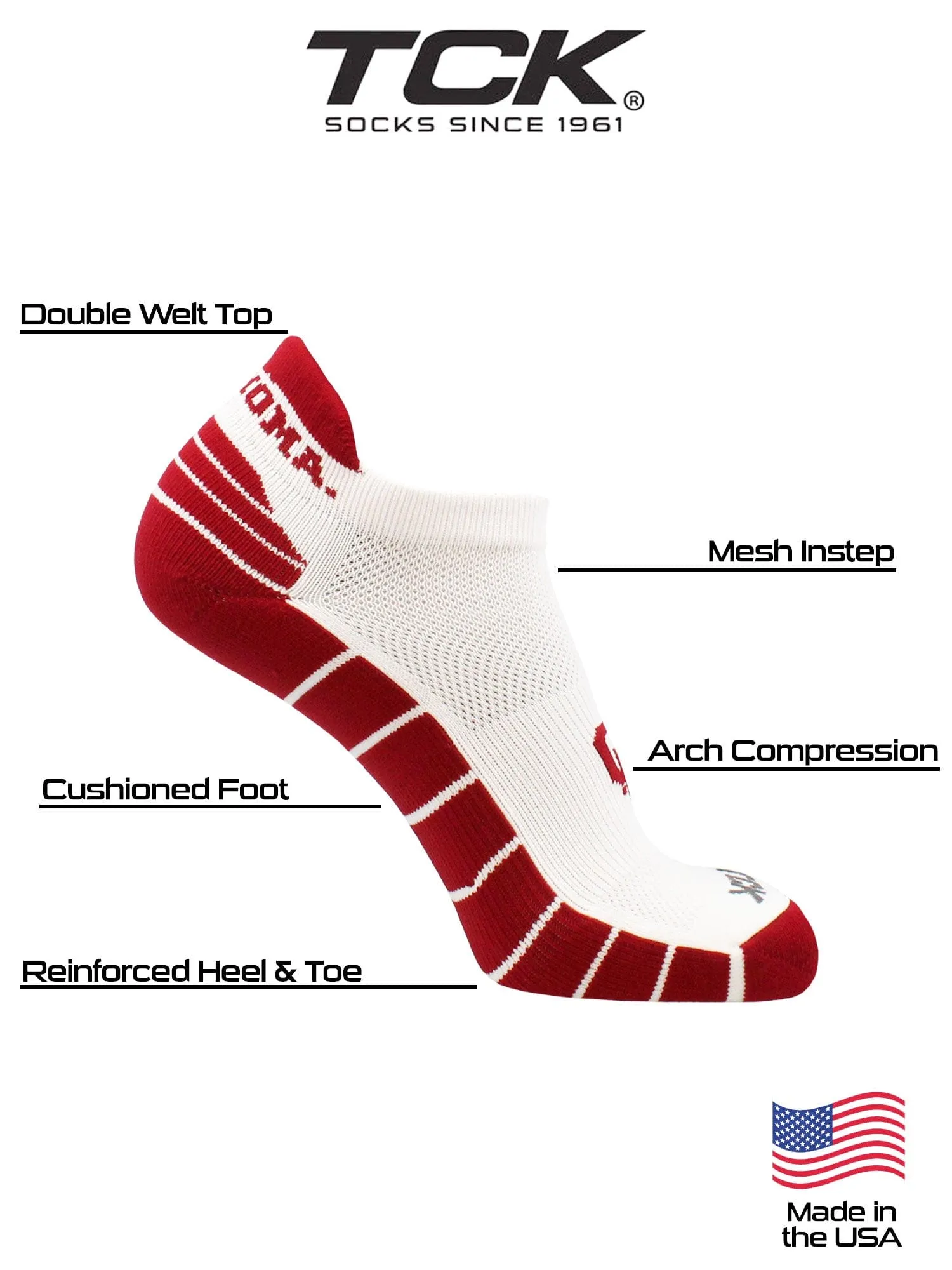 Oklahoma Sooners Golf Socks