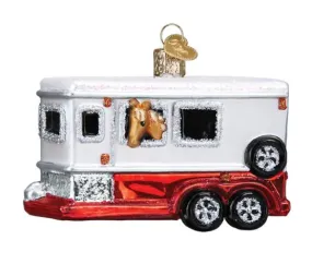 Old World Christmas Ornament- Horse Trailer