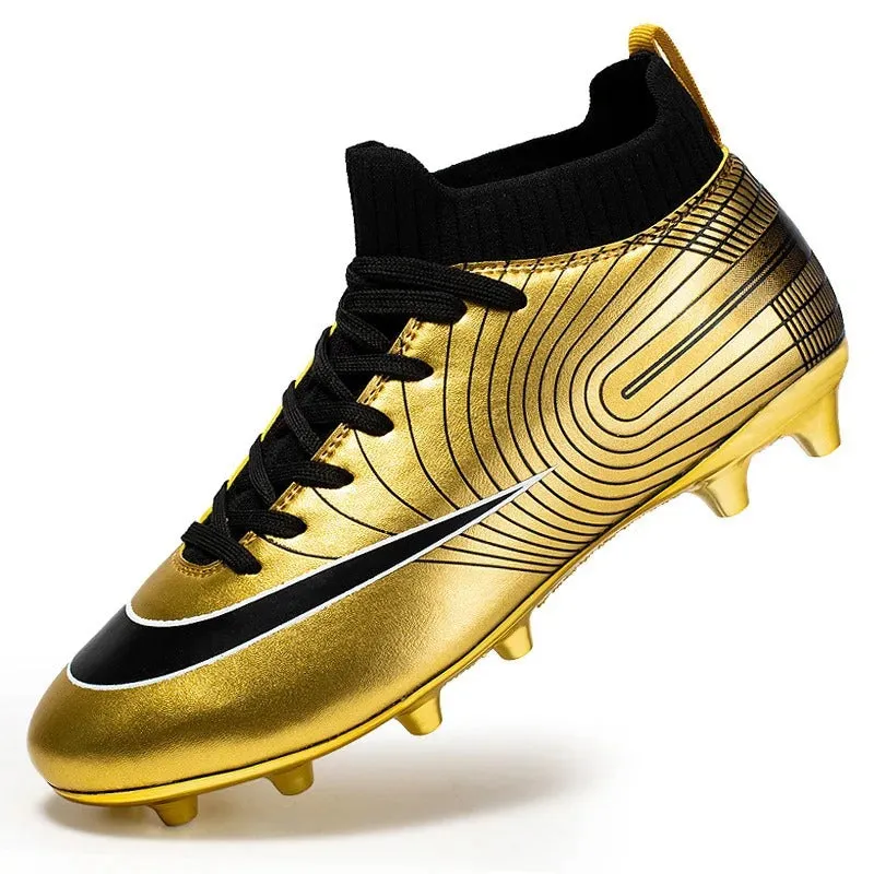 Professional Soccer Shoes Long Spikes "AG Ankle" "Football Boots" Outdoor Cleats Soccer Boots | 32751G