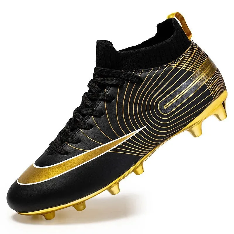 Professional Soccer Shoes Long Spikes "AG Ankle" "Football Boots" Outdoor Cleats Soccer Boots | 32751G