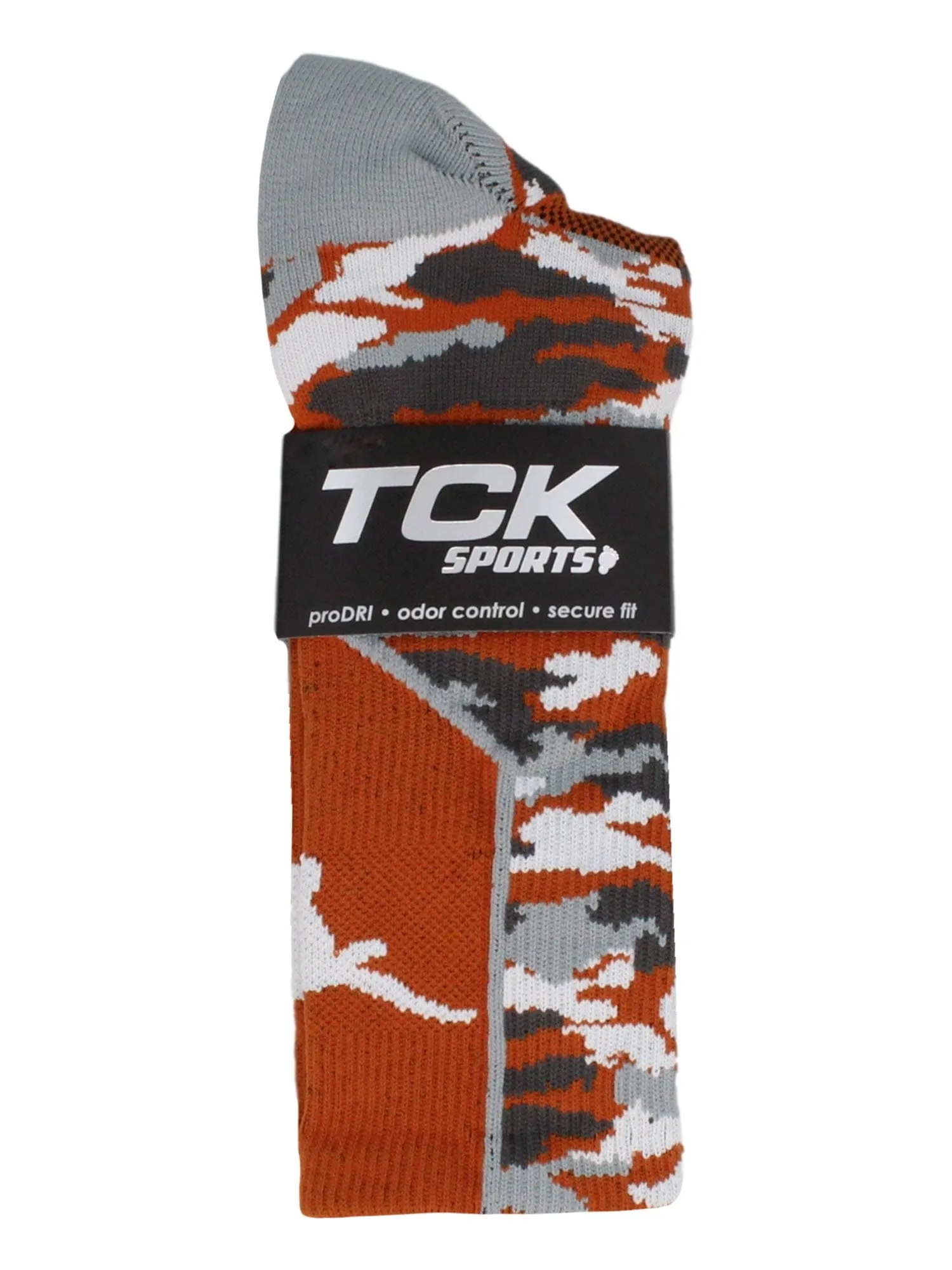 Texas Longhorns Woodland Camo Crew Socks