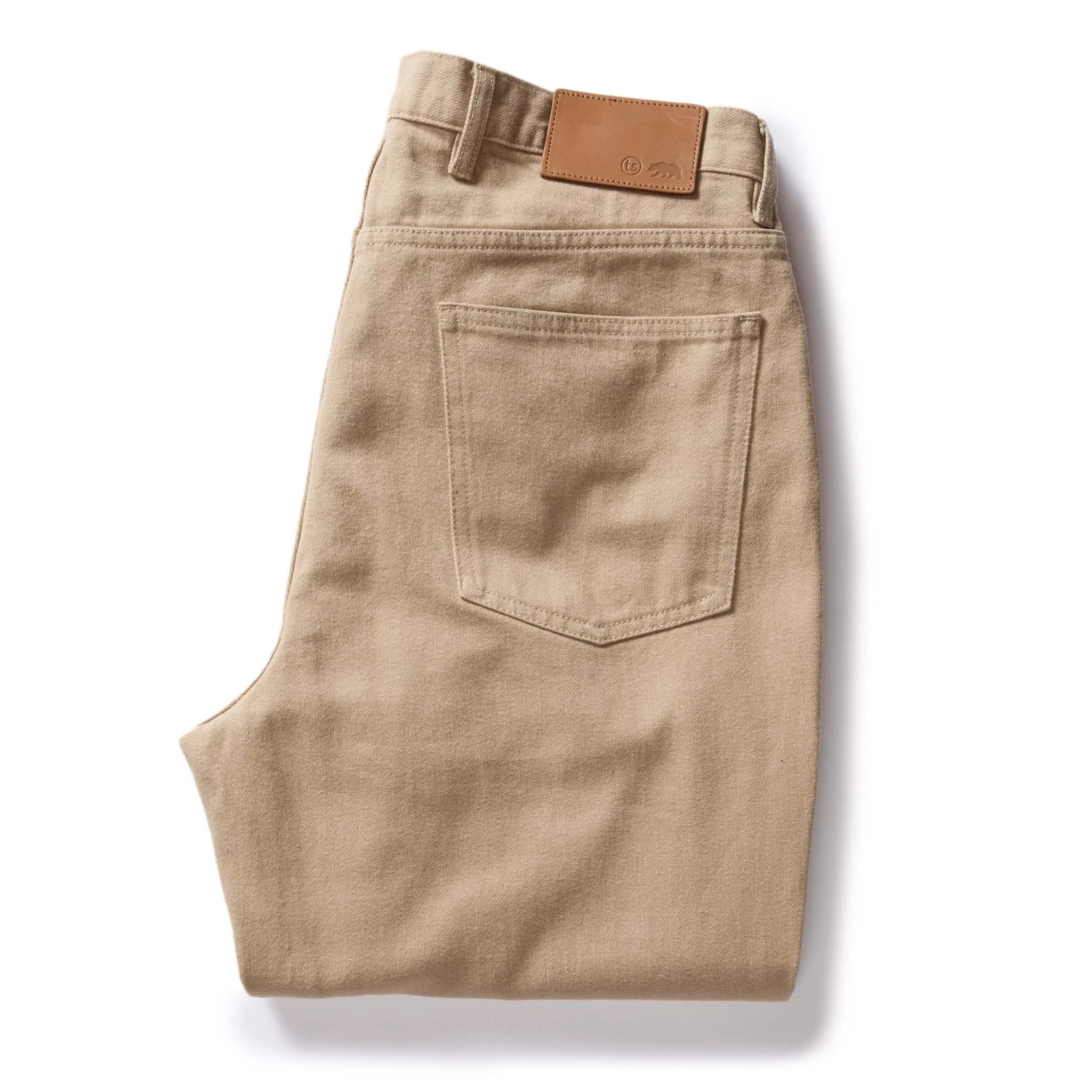 The Democratic All Day Pant in Light Khaki Broken Twill