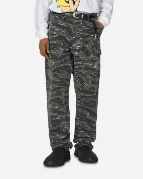 Tiger Camo Work Pants Black