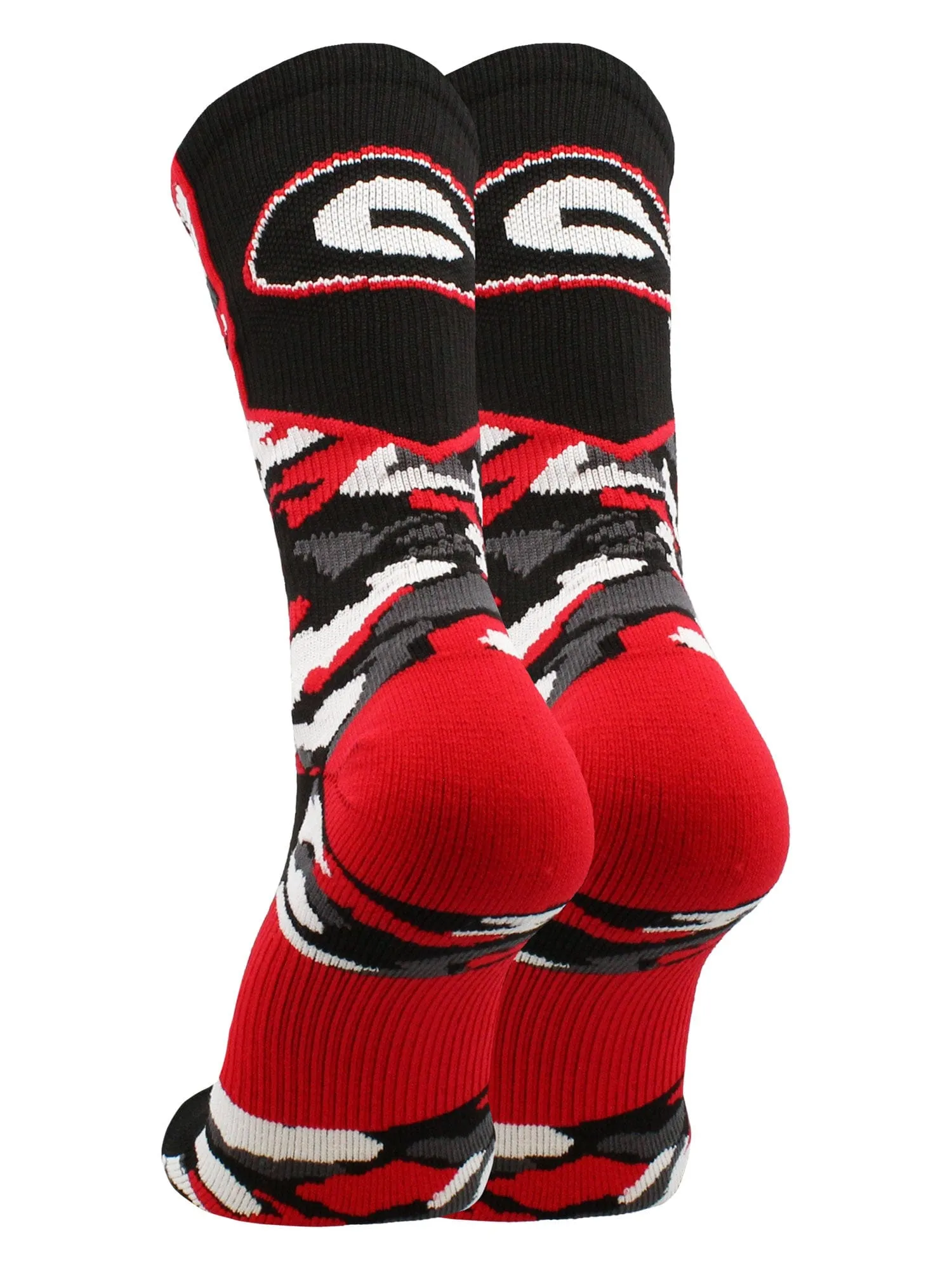 University of Georgia Bulldogs Woodland Camo Crew Socks