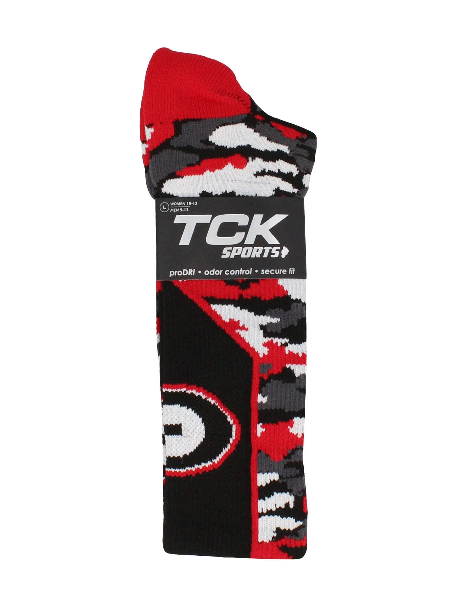 University of Georgia Bulldogs Woodland Camo Crew Socks