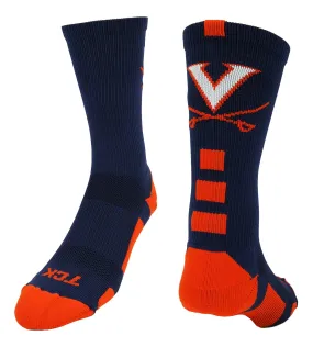 Virginia Cavaliers Socks Baseline Crew