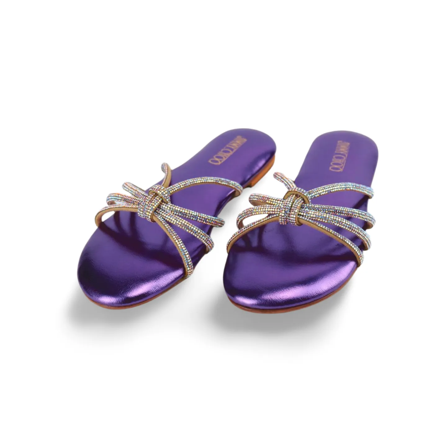 Women's Sandals with Rhinestones and Bows